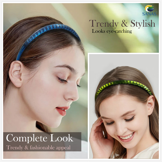 Sanas Teeth Hair Headband for Women - 4Pcs