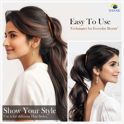 Sanas Banana Multicolor Hair Clip - 4Pcs