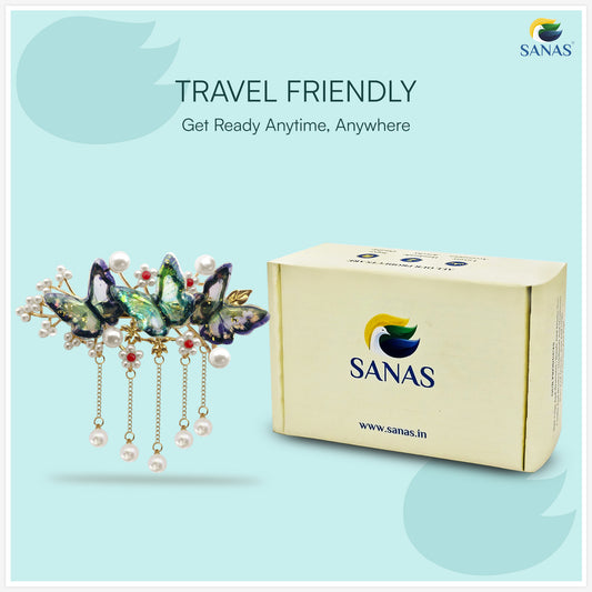 SANAS (1 Pc) Resin Butterfly Hair Clip Hair Accessories for Women and Girls (1 Pc)