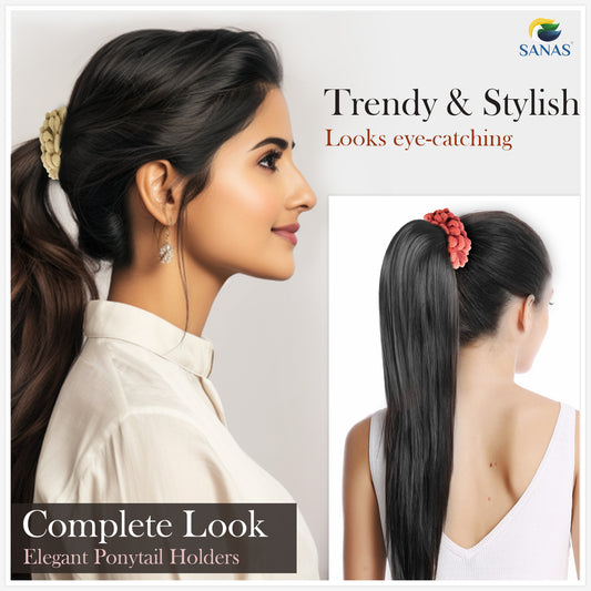 Sanas Crochet Scrunchies Hair Band - 12Pcs