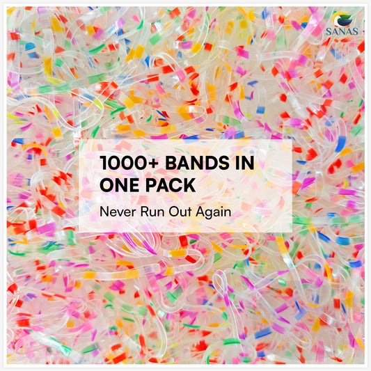 Sanas Medium Elastic Rubber Band 1100Pcs