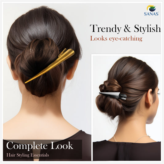 Sanas Metal Duck Bill Hair Clip - 2Pcs