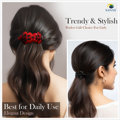 Sanas Korean Hair Clutchers For Women - 4Pcs
