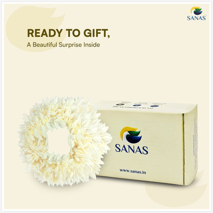 Sanas Artificial Gajra For Hair Bun (10Pcs)