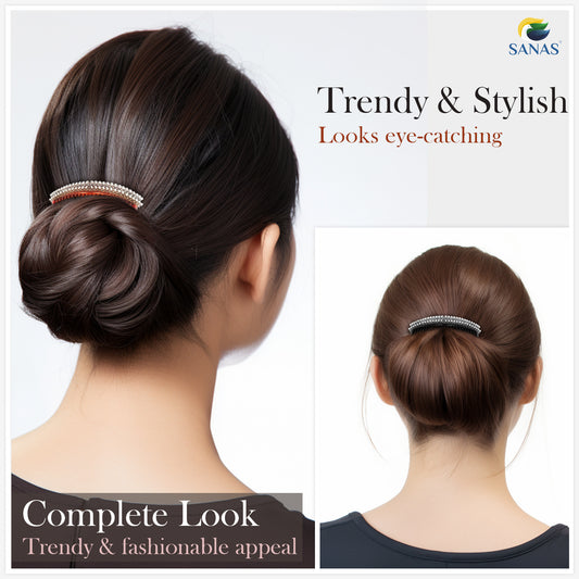 Sanas Pearl Side Hair Comb - 3Pcs