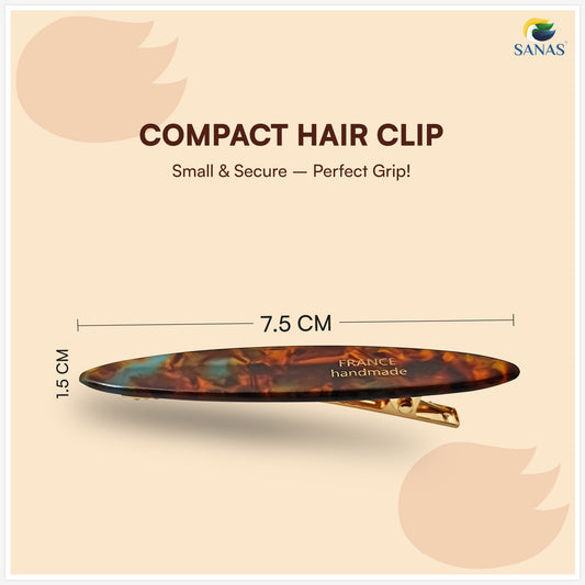 Non slip French barrette clip for thick hair
