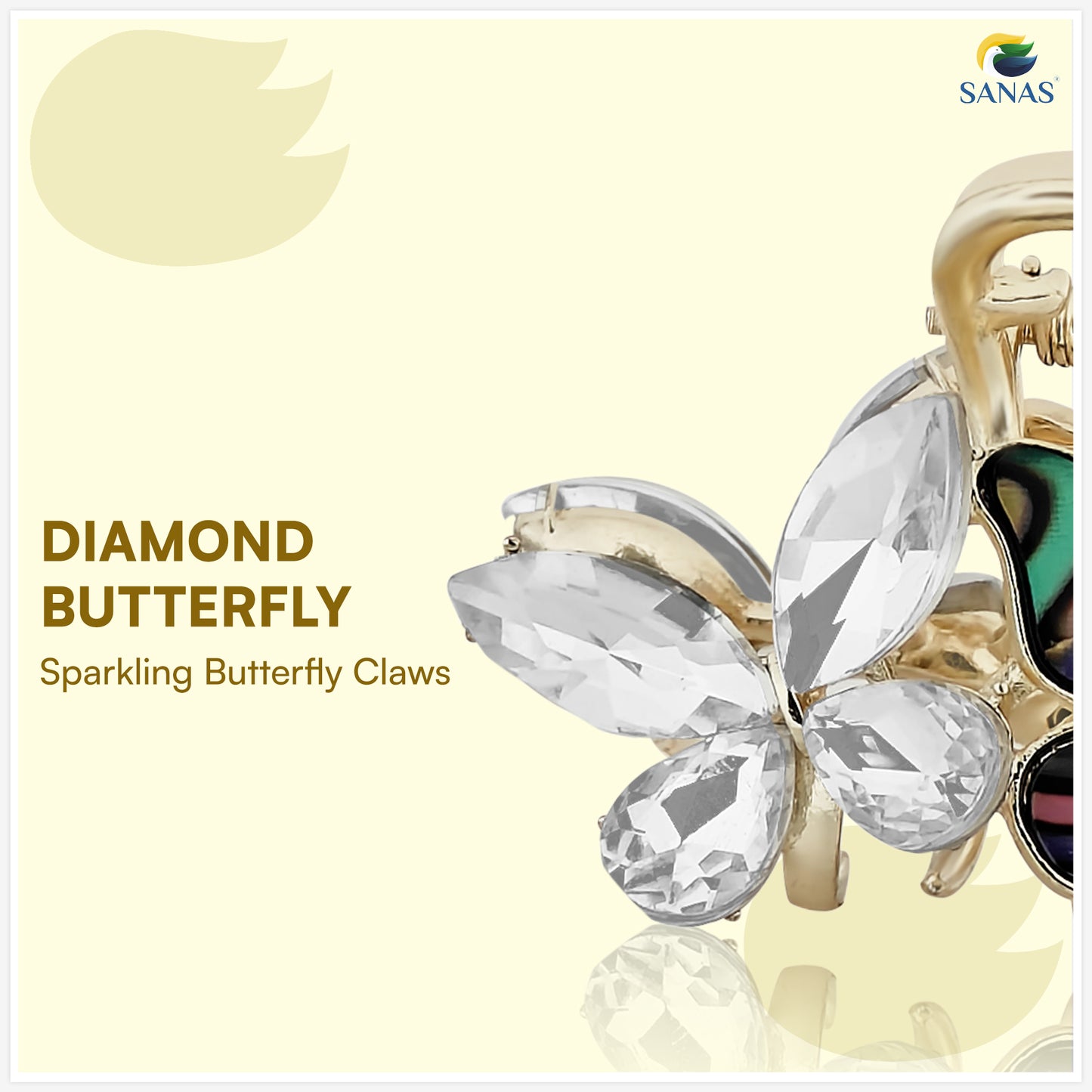 Sanas Duo Butterfly Clip For Women 1 Pcs