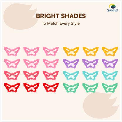 Colorful Tic Tac Clips for Hair Styling