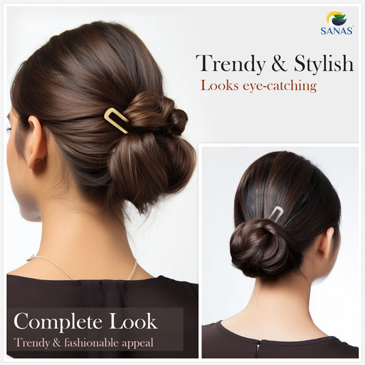 Sanas Hair Fork U Pin - 4Pcs