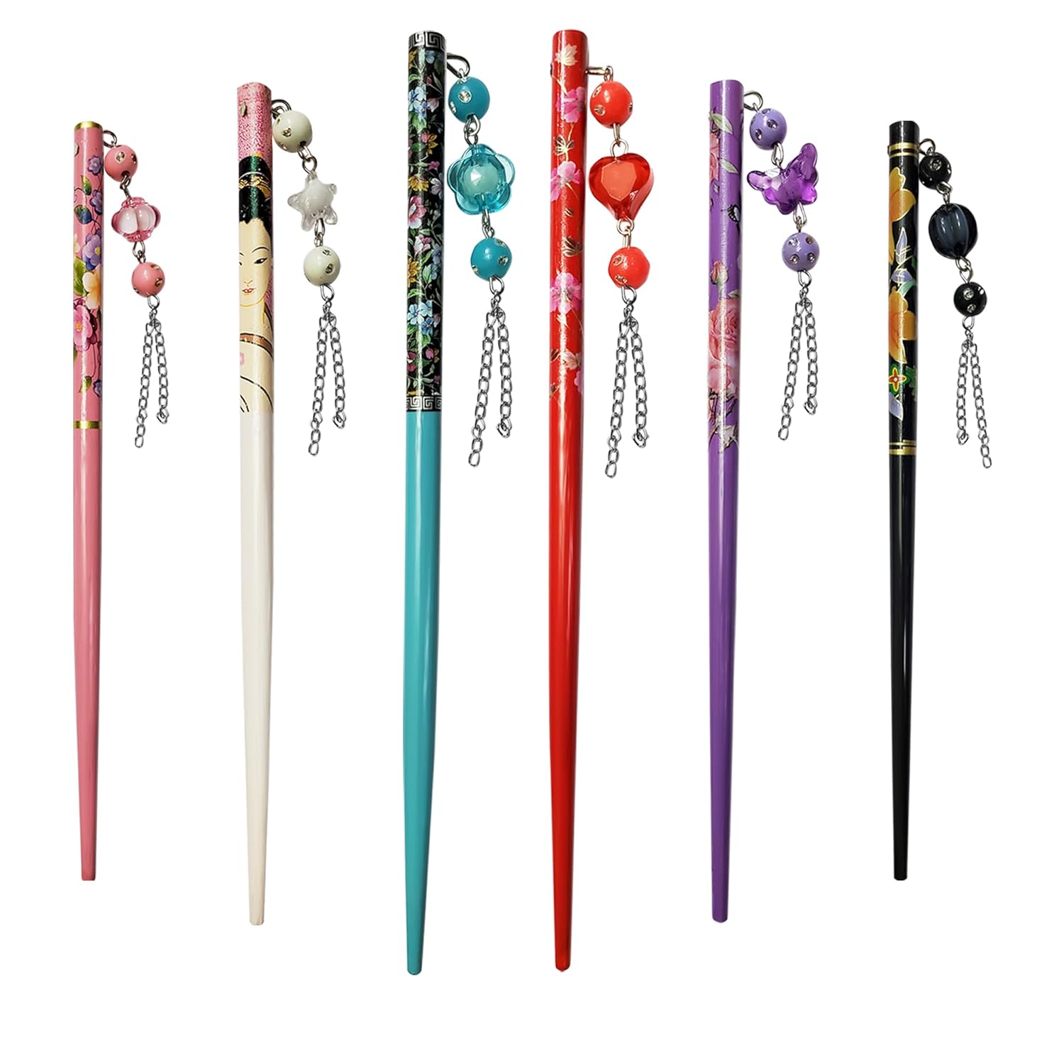 Sanas wooden hair stick for elegant juda bun hairstyles