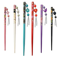 Sanas wooden hair stick for elegant juda bun hairstyles