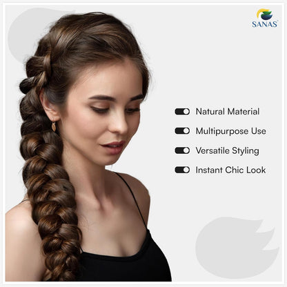Black reusable hair styler for african braids and french braids
