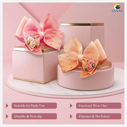 Fashion hair bow barrettes for women and kids
