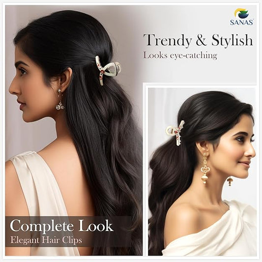 Trendy white hair accessories for women and girls