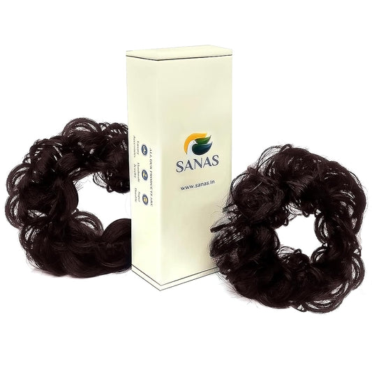 Sanas synthetic hair bun extension for messy bun hairstyles
