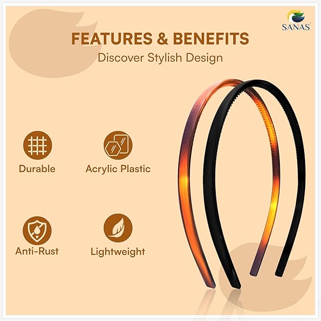 Stylish plastic headband accessories for sports and gym