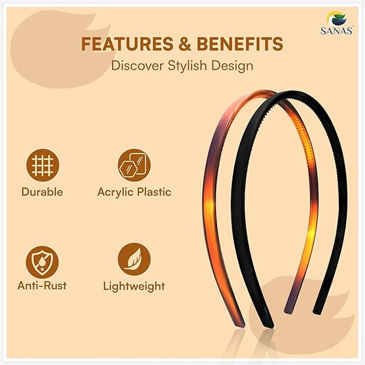 Stylish plastic headband accessories for sports and gym