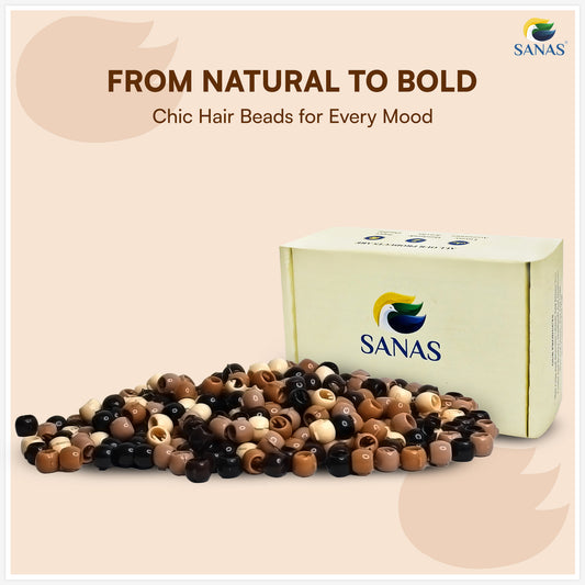 Sanas Baby Hair Beads Brownish Pack Of 100