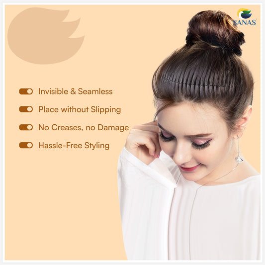 Sanas Invisible Fringe Roll Hair Belt - 4Pcs