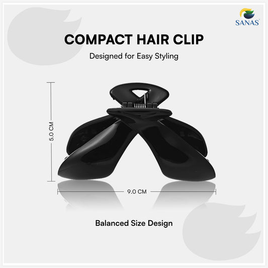 SANAS (2 Pcs) Hair Claw Clips Aesthetic Stylish Fashion Hair Accessories for Women and Girls Dual Everyday Shades (2 Pcs)