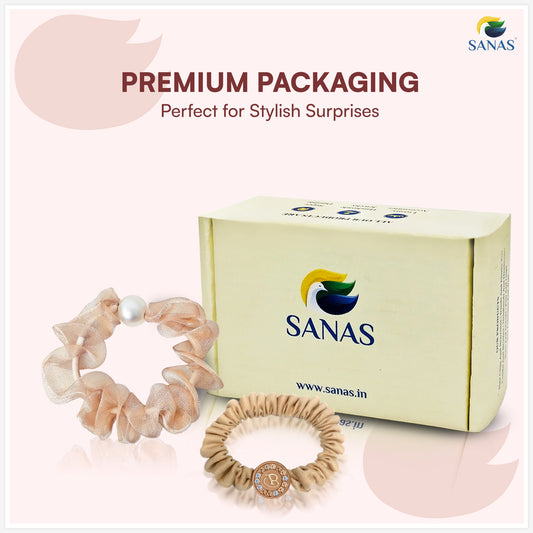 Sanas (10Pcs) Hair Scrunchies For Women Stone Rubber Band For Hair Ties For Women Beauty Accessories For Girls Gift Cute Scrunchies Set Cotton Hair Accessories For Woman Stylish  (Mixed Colors) (10Pcs)