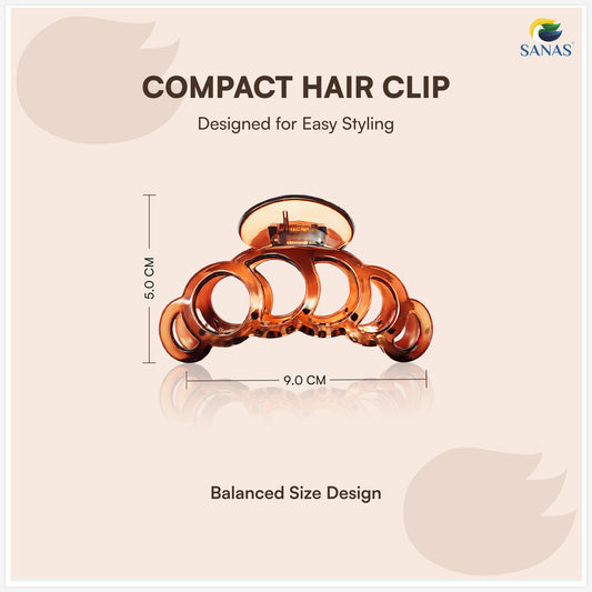 SANAS (3 Pcs) Six Ring Large Hair Clips Hair Accessories for Women (3 Pcs)