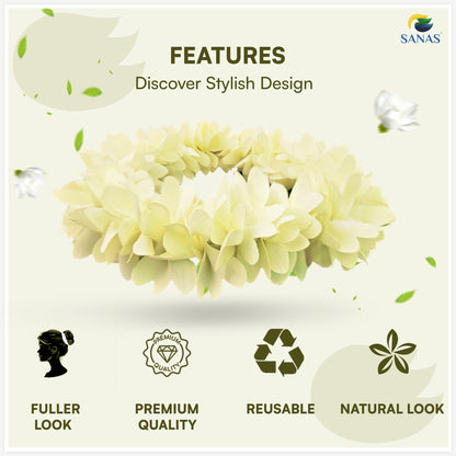 Sanas 4 Bunch Mogra Gajra For Womens 4Pcs