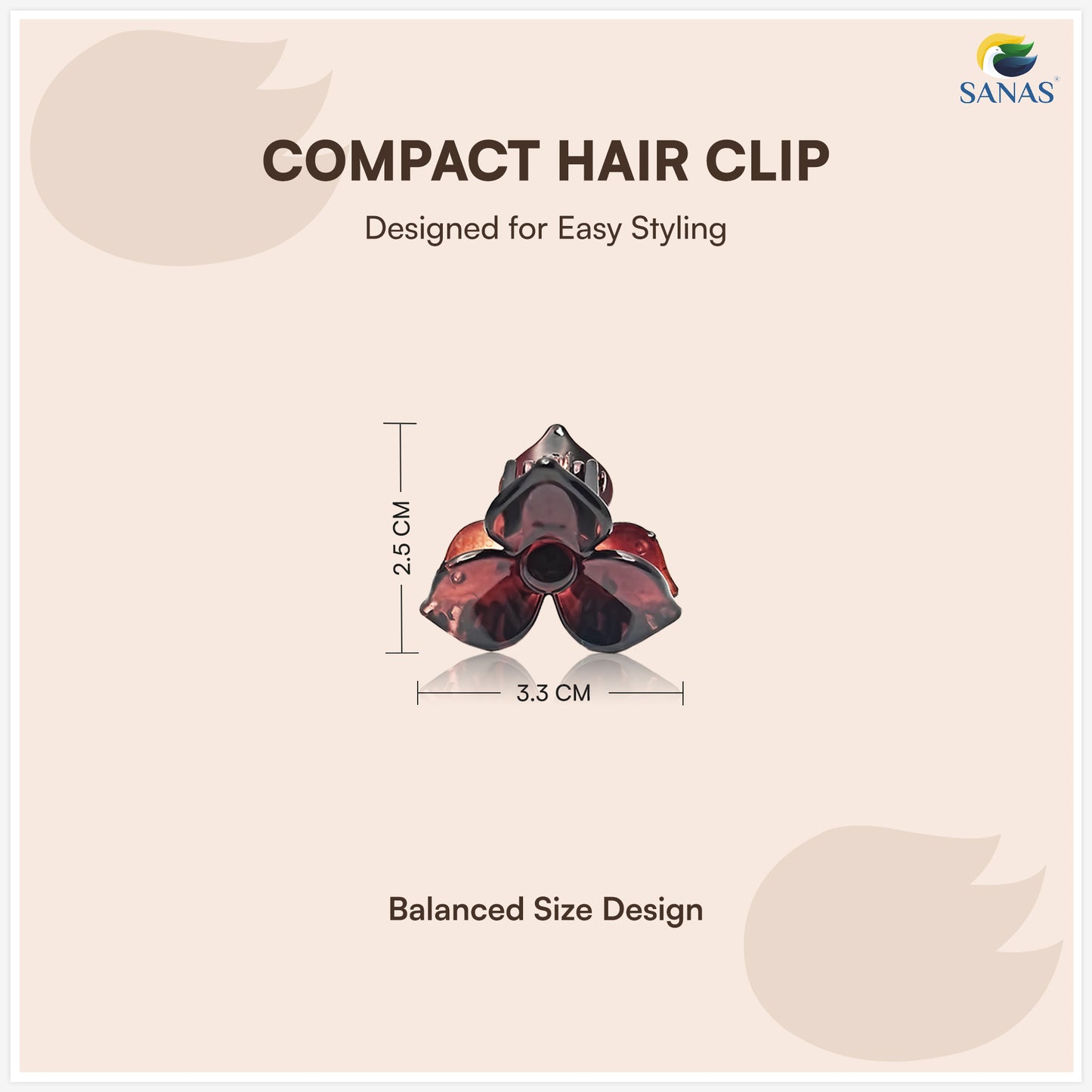 Sanas (4Pcs) Flower Clips For Girls Flower Clips For Women Hair Clips For Women Stylish Clutchers For Hair Claw Clip For Women Aesthetic Fashion Accessories For Girls Teenage (4 Versatile Shades) (4Pcs)