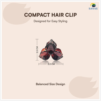 Sanas (4Pcs) Flower Clips For Girls Flower Clips For Women Hair Clips For Women Stylish Clutchers For Hair Claw Clip For Women Aesthetic Fashion Accessories For Girls Teenage (4 Versatile Shades) (4Pcs)