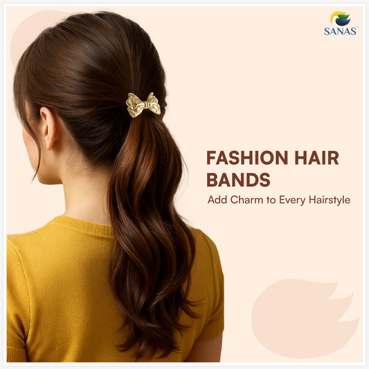 Sanas Metal Rubber Band For Women Pack Of 3