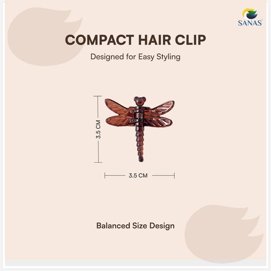 Sanas (4Pcs) Hair Clips For Girls Chic Dragonfly Clutchers For Hair Clips For Women Stylish Claw Clips For Women Aesthetic Cute Hair Accessories Fashion Accessories For Girls Teenage 4 Shades (4Pcs)