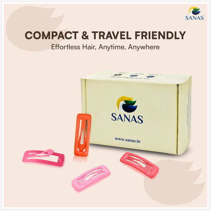 SANAS 36Pcs Tic Tac Hair Clips for Girls & Women – Cute Snap Hair Clips, Small Tic Tac Clips, Korean Hair Accessories, Pretty Hair Barrettes, Multicolor Hair Clips