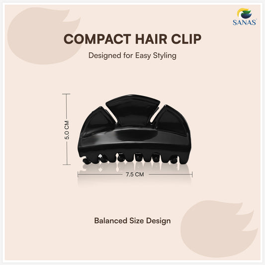 SANAS (3 Pcs) Korean Hair Claw Clips Stylish Aesthetic Fashion Hair Accessories for Women and Girls Versatile 3 Shades (3 Pcs)