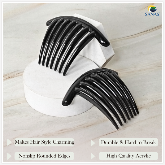 Sanas Women’s Wide Tooth Comb Hair Accessories - 2Pc
