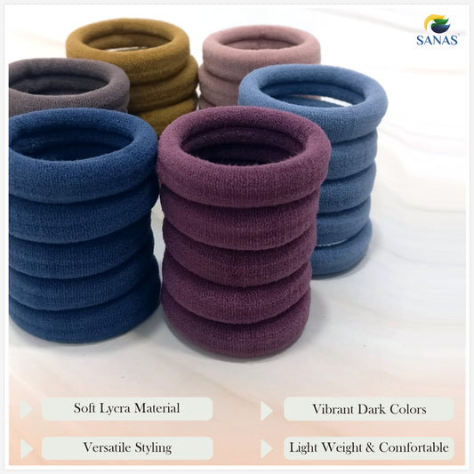 Sanas Ponytail Holders Elastic Hairband - 30Pcs