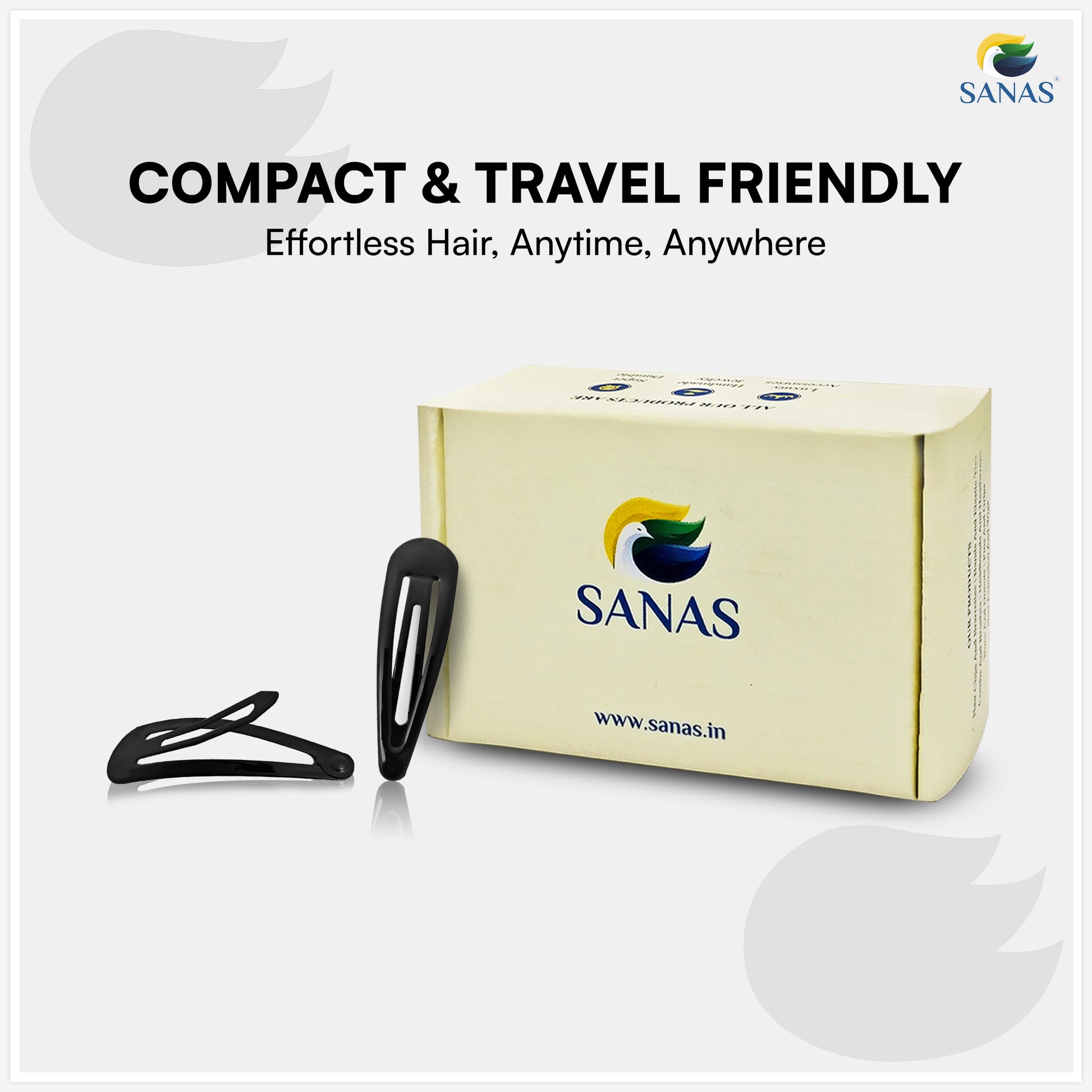 SANAS tic tac clips for hair secure non-slip hold