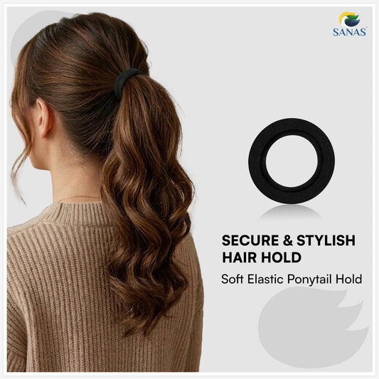 Fashion Hair Band, Rubber Band and Ponytail Holder Combo for All Hair Types