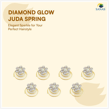 Sanas Pearl Spring Bun Pins – Easy Hair Bun Styling Accessories for Women – 12 Pcs