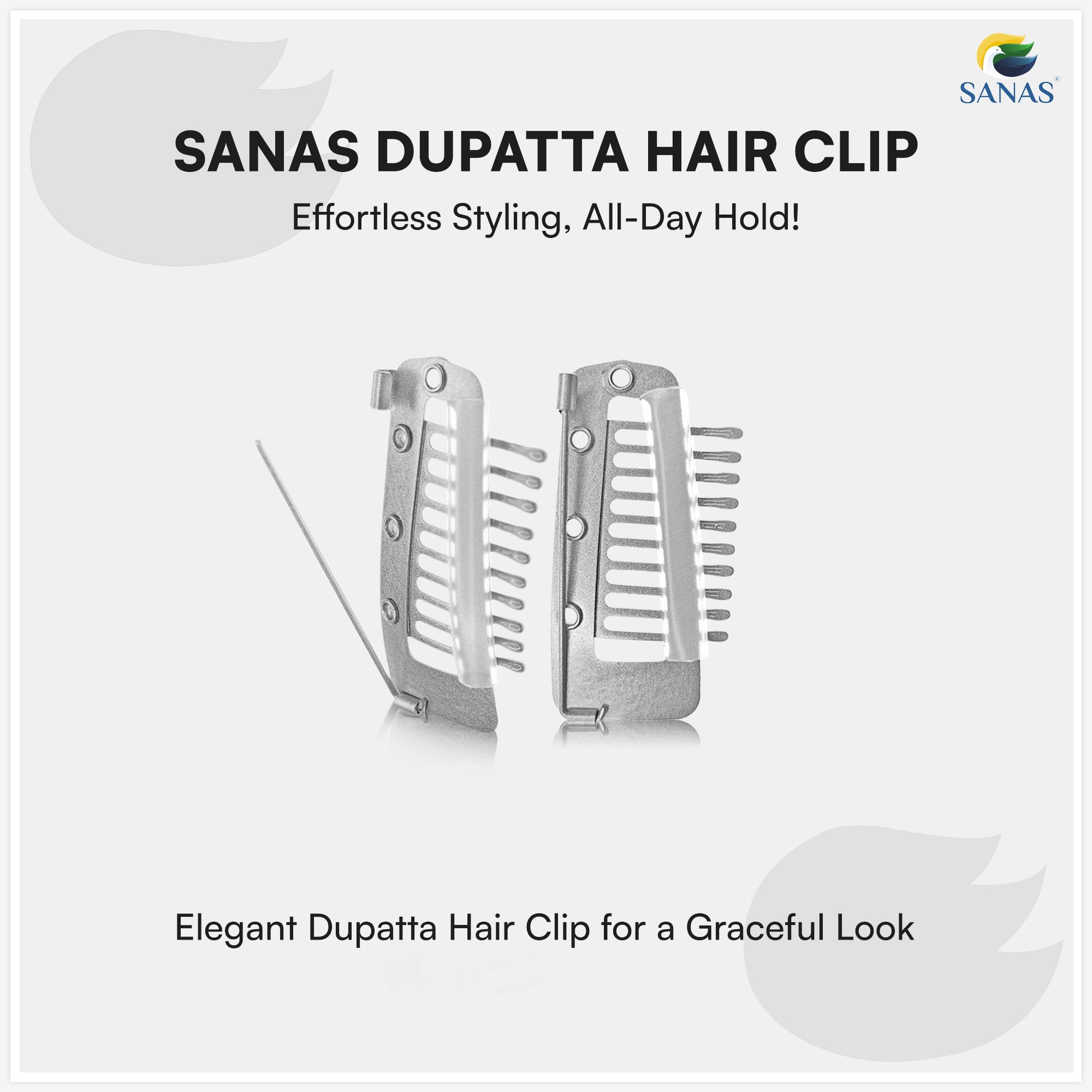 Metal chunni clips for women traditional outfits