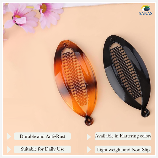 Premium acrylic hair claw clip for ponytail and half up hairstyles