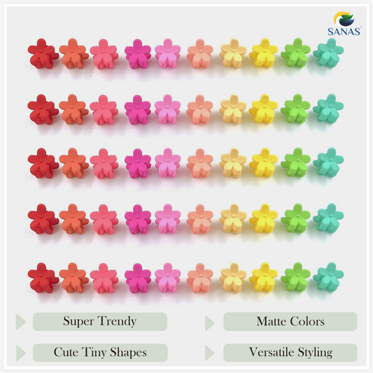 Aesthetic flower claw clips for trendy hairstyles