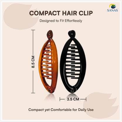Banana clip hairstyle accessory