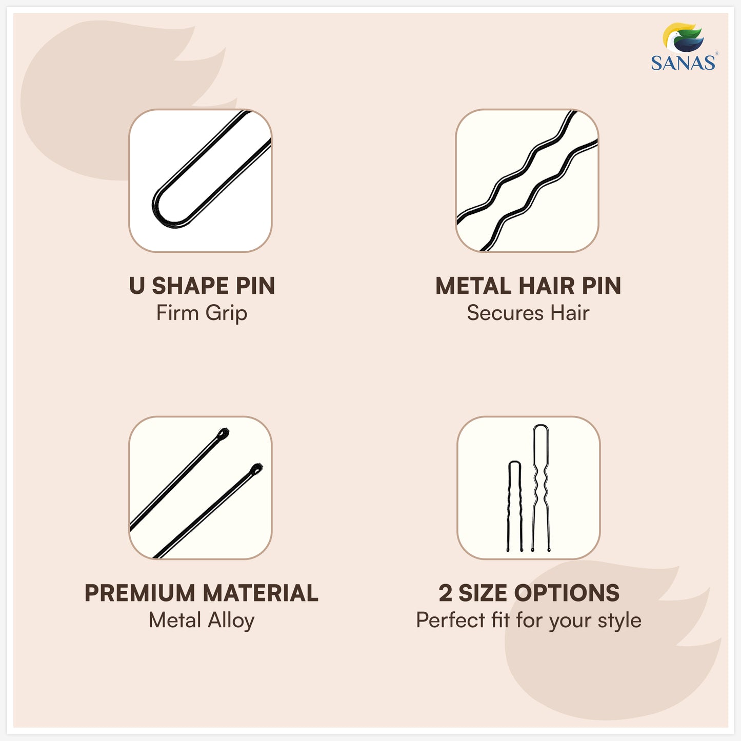 Comfortable no snag bobby hair pins for everyday hair styling