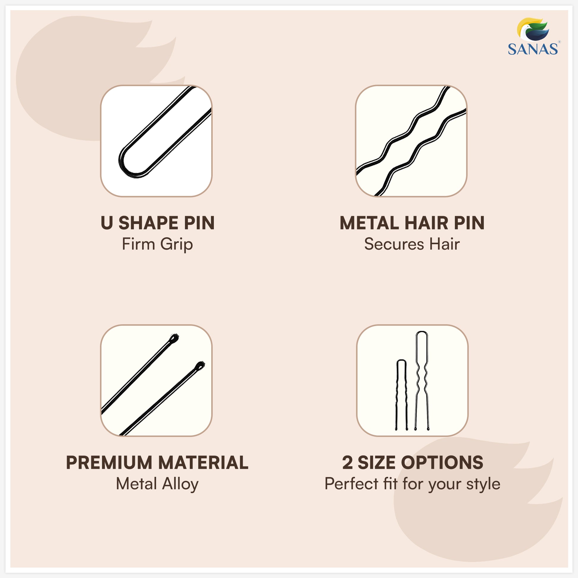 Comfortable no snag bobby hair pins for everyday hair styling