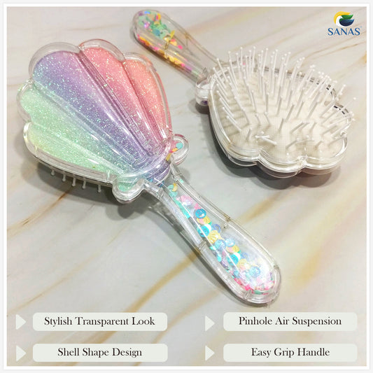 Sanas Glitter Hair Paddle Brush - 1Pc