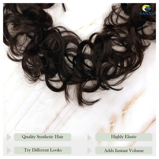 Sanas Brown Frill Hair Extension - 1Pc