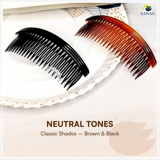 Lightweight side comb clips for women hair styling