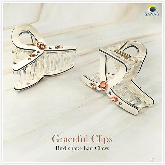 Elegant white hair accessories for weddings and parties