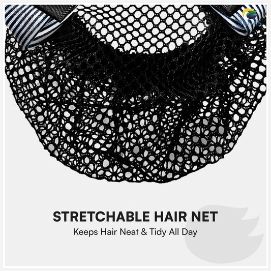 Sanas Blue Barrette Bow Net (Navy Blue) 1 Pc