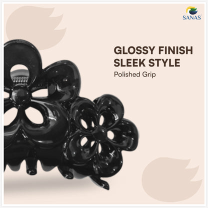 Stylish Korean hair claw clip flower shape accessory
